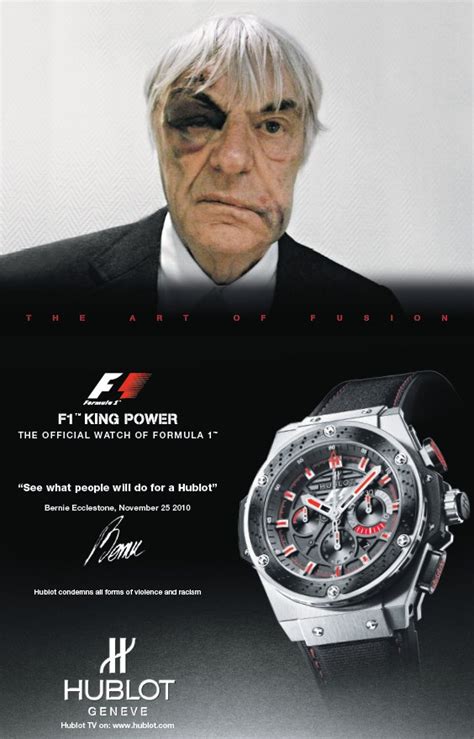 hublot ecclestone advert